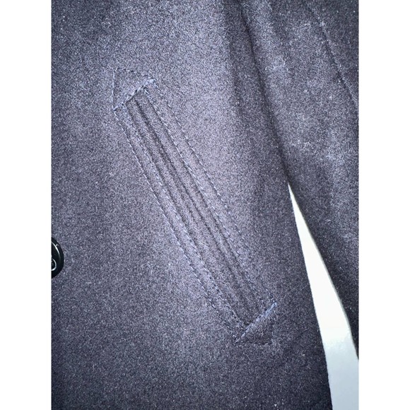 American Eagle Outfitters Charcoal Gray Wool Blend Pea‎ Coat Women's Size S - Picture 3 of 5